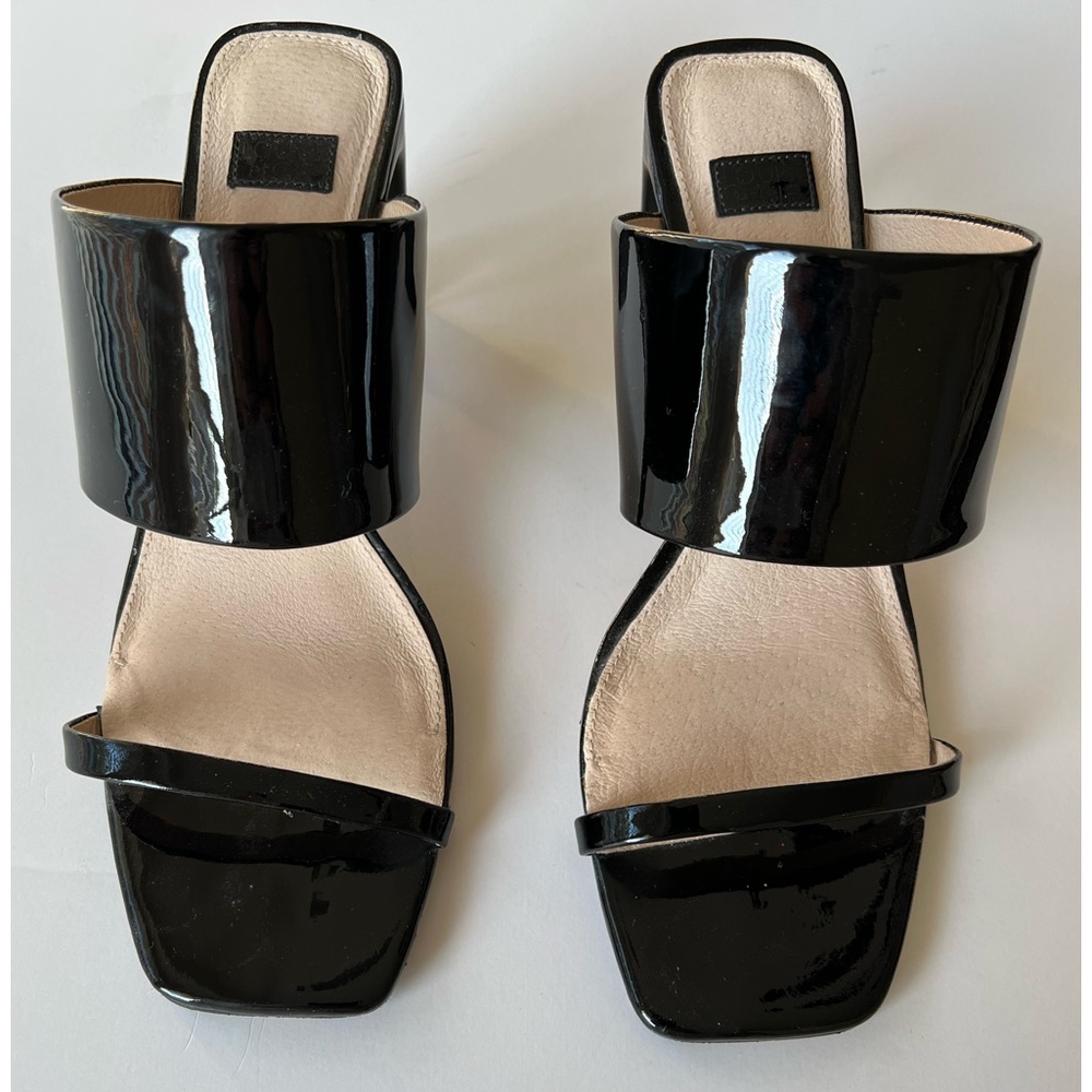 LOUISE et CIE black patten sandals. Size 8. Almost new!